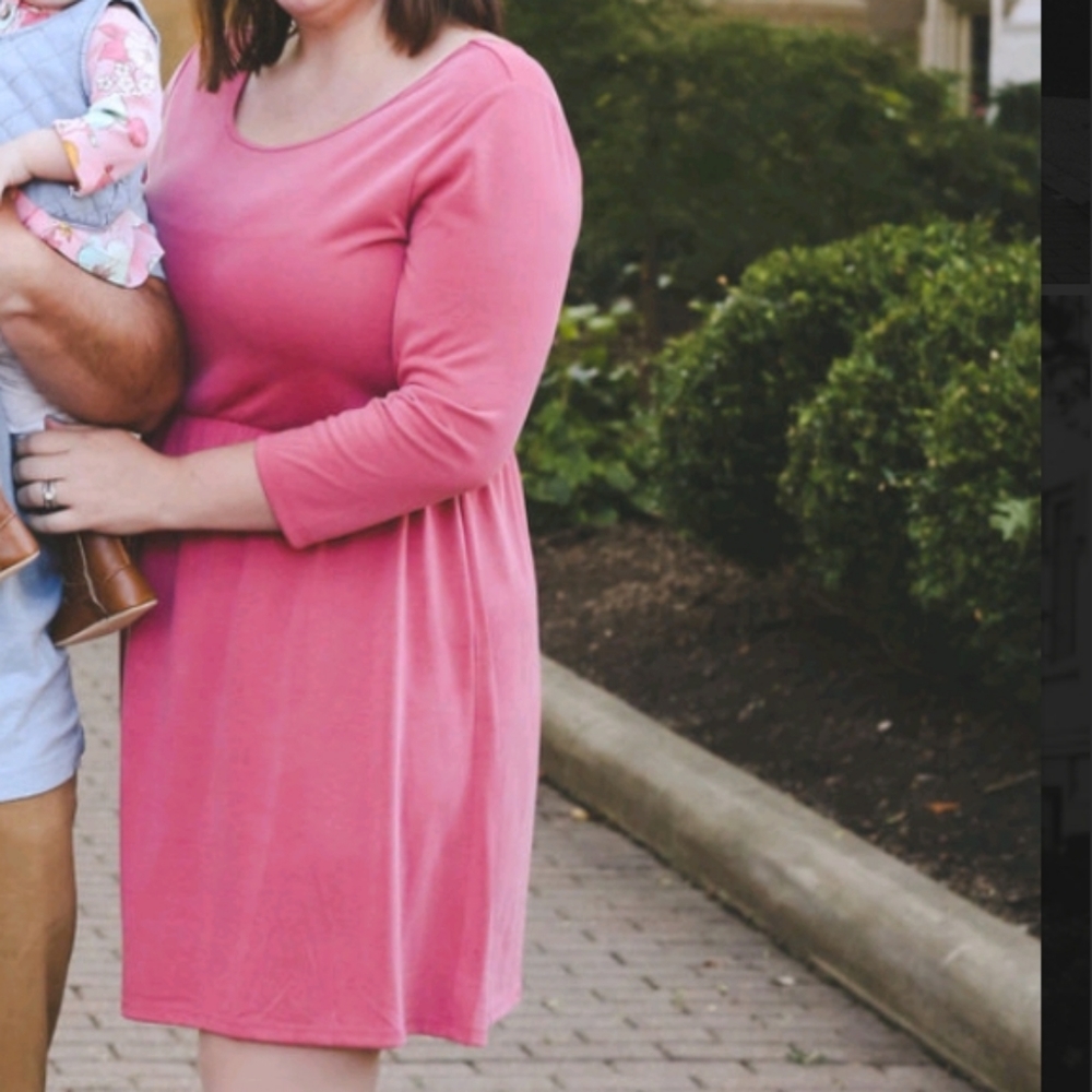 Maurices Scoop back Pink Dress | size Large | Lover Era